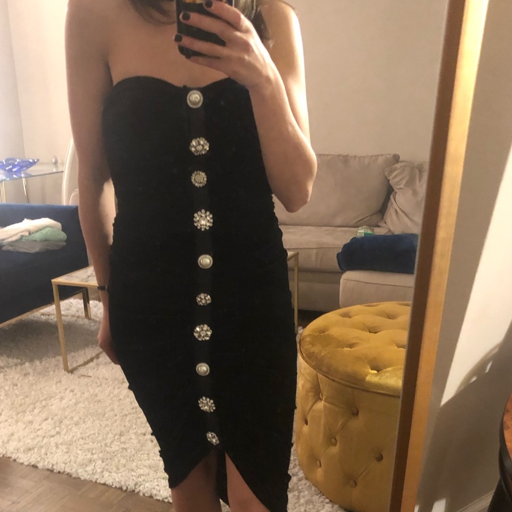 Veronica beard velvet midi dress